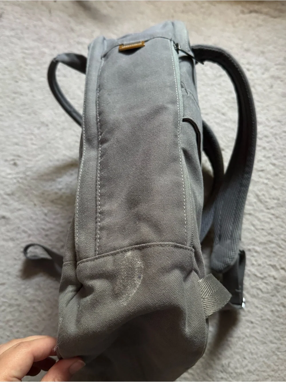 Day Owl Backpack Pro Dusk Grey First Mile Canvas Bag Minimalist Sustainable City